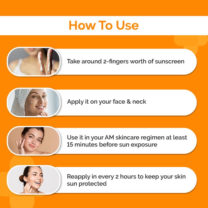 Dot & Key Strawberry Dew Tinted Sunscreen SPF 50+ PA++++ 03 Sand, 50 ml 7 How to use sunscreen cream