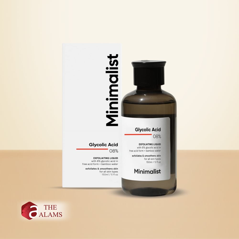 Minimalist Glycolic Acid 08% Exfoliating Liquid, 150 ml 1 Minimalist Glycolic Acid 08% Exfoliating Liquid, 150 ml
