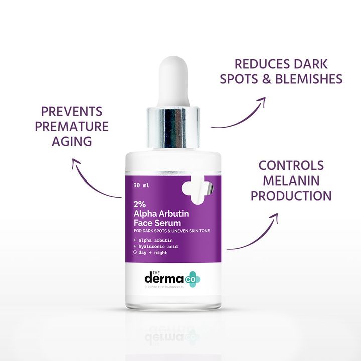 The Derma Co. 2% Alpha Arbutin Serum For Dark Spots, 30 ml 2 The Derma Co. 2% Alpha Arbutin Serum For Dark Spots, 30 ml