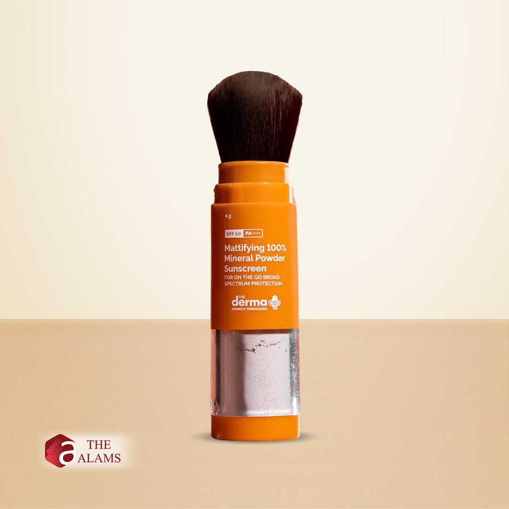 The Derma Co. Mattifying 100% Mineral Powder Sunscreen SPF 50 PA++++, 4 g 1 The Derma Co. Mattifying 100% Mineral Powder Sunscreen SPF 50 PA++++, 4 g