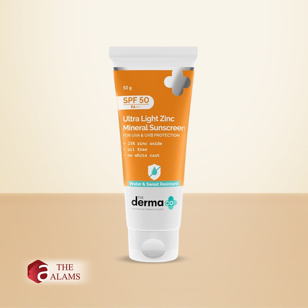 The Derma Co. Ultra Light Zinc Mineral Sunscreen SPF 50 PA+++, 50 g 1 The Derma Co. Ultra Light Zinc Mineral Sunscreen SPF 50 PA+++, 50 g