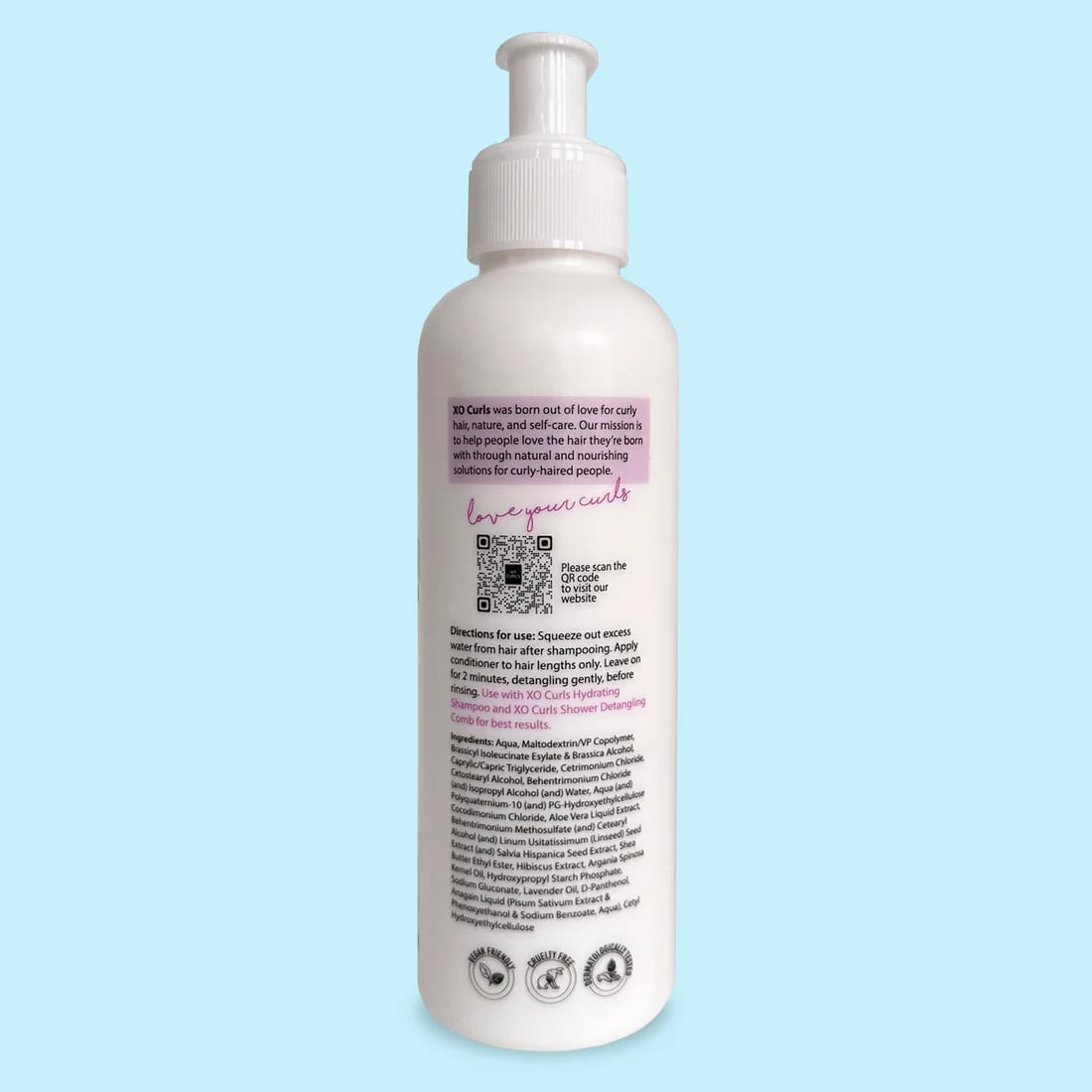 XO CURLS Curl Therapy Hydrating Hair Conditioner, 250 ml 3 XO CURLS Curl Therapy Hydrating Hair Conditioner, 250 ml