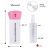 4 in 1 Cosmetic Dispenser Travel Bottle, 4 x 40 ml bottles, Color- Baby Pink