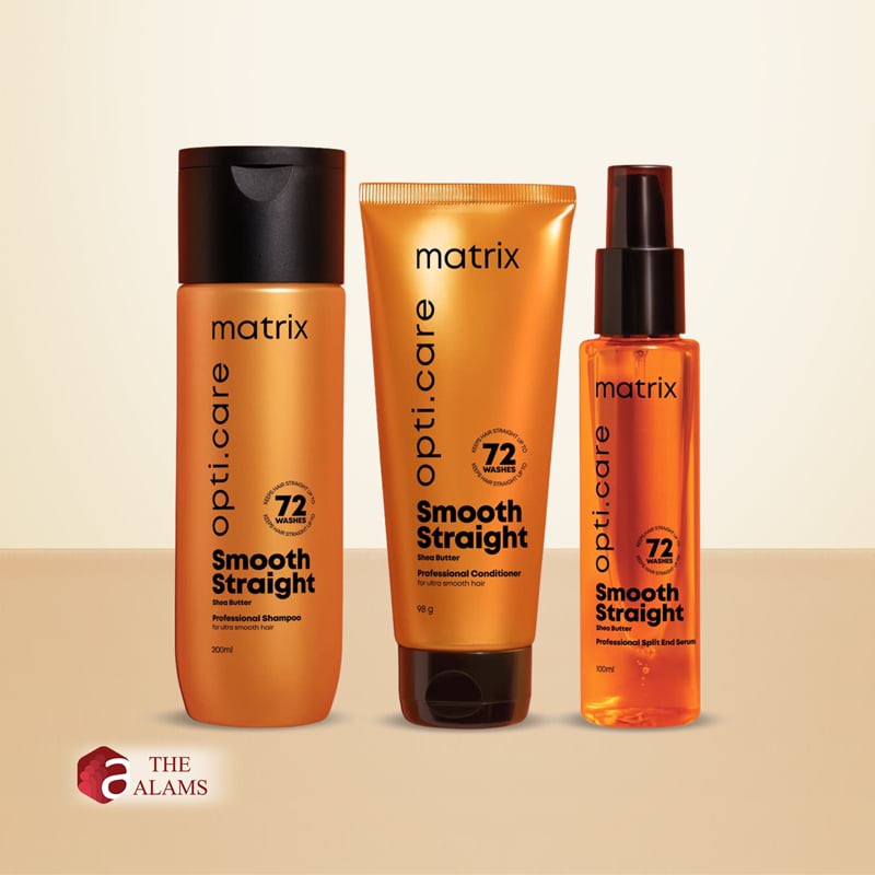 Matrix Smooth Straight 3 Step Haircare Set For Chemically Straightened Hair 1 Matrix Smooth Straight 3 Step Haircare Set