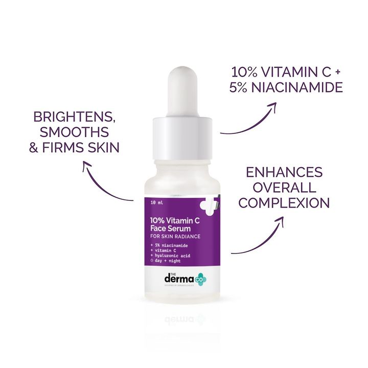 The Derma Co. 10% Vitamin C Serum MINI For Dull Skin, 10 ml 2 The Derma Co. 10% Vitamin C Serum MINI For Dull Skin, 10 ml