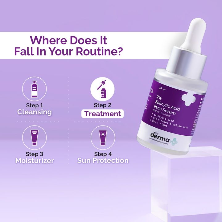 The Derma Co. 2% Salicylic Acid Serum For Active Acne, 30 ml 5 The Derma Co. 2% Salicylic Acid Serum For Active Acne, 30 ml