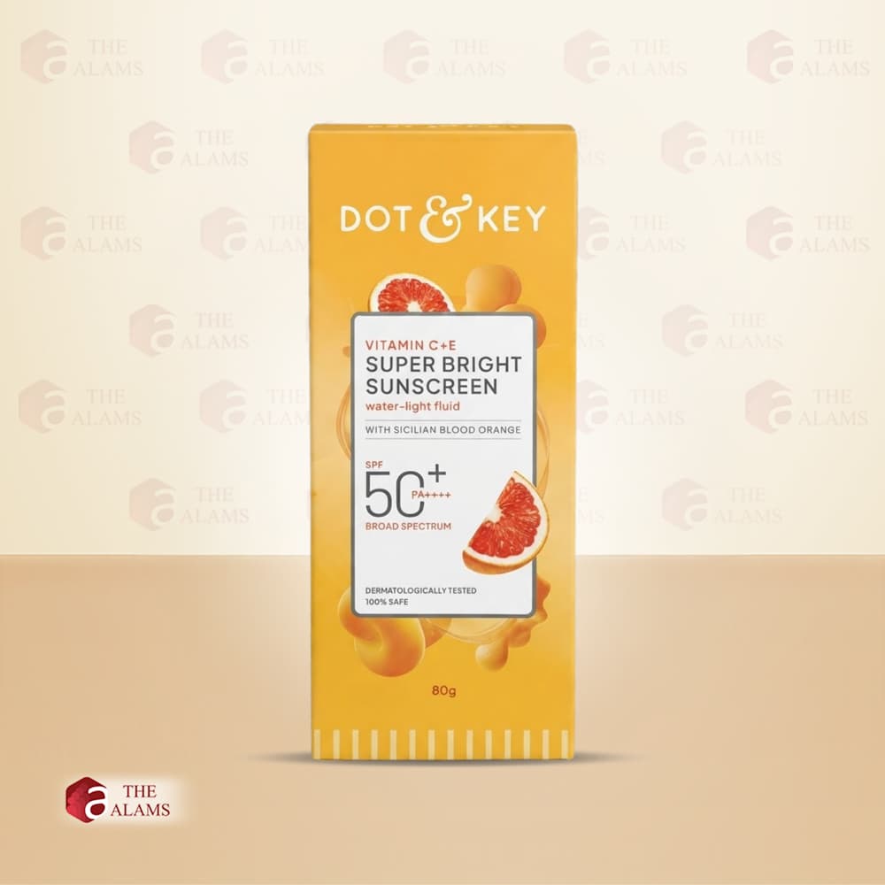 Dot & Key Vitamin C + E Super Bright Sunscreen SPF 50+ PA++++, 80 g 1 Dot & Key Vitamin C + E Super Bright Sunscreen SPF 50+ PA++++, 80 g