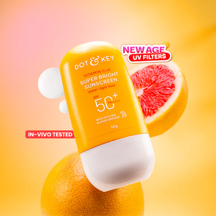 Dot & Key Vitamin C + E Super Bright Sunscreen SPF 50+ PA++++, 80 g 3 Dot & Key Vitamin C + E Super Bright Sunscreen SPF 50+ PA++++, 80 g - Image 3