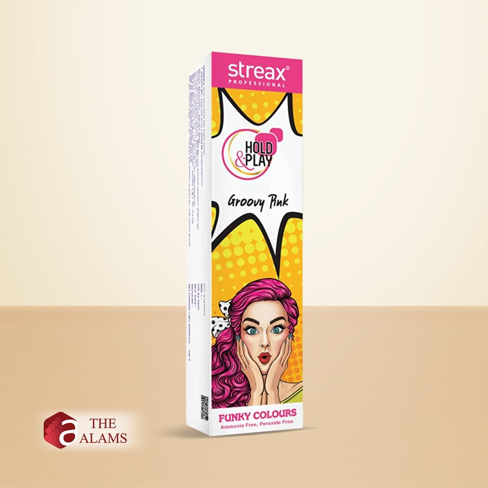 Streax Professional Funky Hair Colour- Groovy Pink, 100 g 1 Streax Professional Funky Hair Colour- Groovy Pink, 100 g