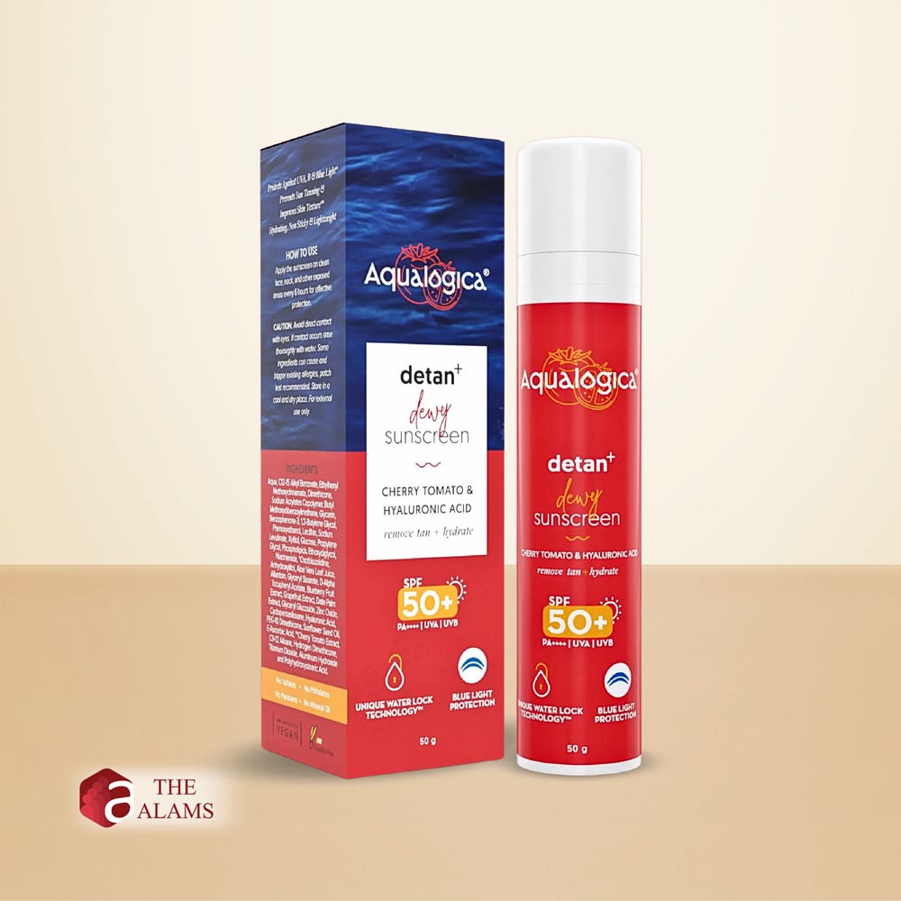 Aqualogica Detan+ Dewy Sunscreen SPF 50+ PA++++, 50 g 1 Aqualogica Detan+ Dewy Sunscreen SPF 50+ PA++++, 50 g