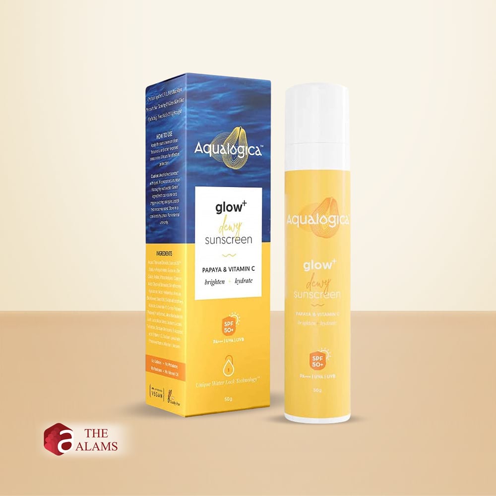 Aqualogica Glow+ Dewy Sunscreen SPF 50+ PA++++, 50 g 1 Aqualogica Glow+ Dewy Sunscreen SPF 50+ PA++++, 50 g