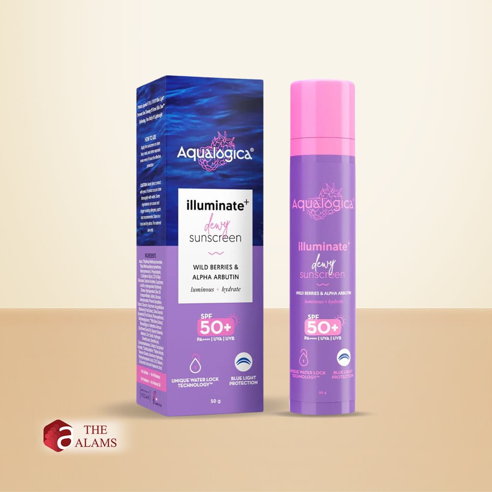 Aqualogica Illuminate+ Dewy Sunscreen SPF 50+ PA++++, 50 g 1 Aqualogica Illuminate+ Dewy Sunscreen SPF 50+ PA++++, 50 g