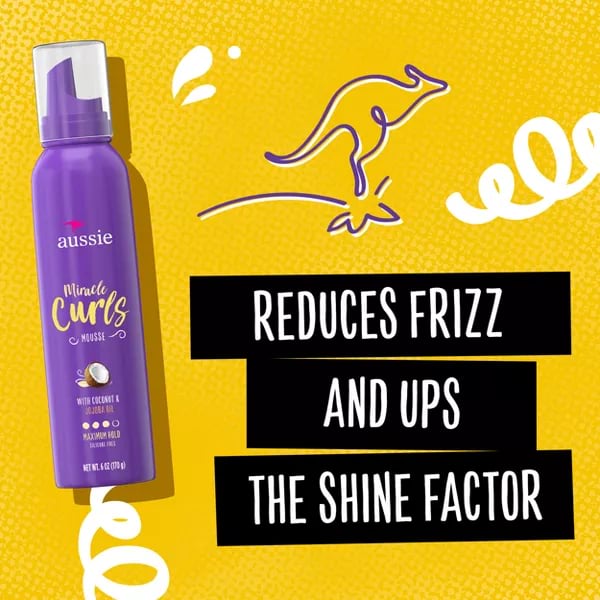 Aussie Miracle Curls Maximum Hold Hair Mousse, 170 g 2 Aussie Miracle Curls Maximum Hold Hair Mousse, 170 g