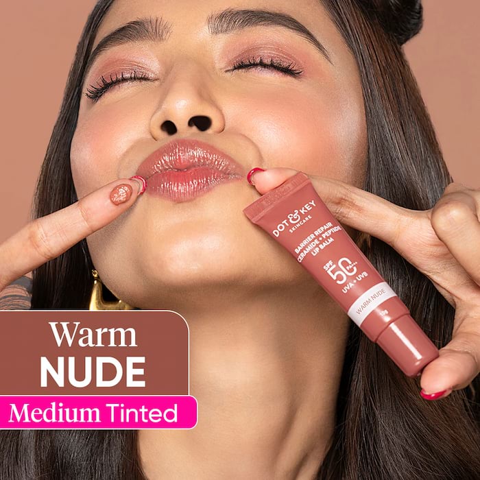 Dot & Key Ceramide Peptide Tinted Lip Balm SPF 50- Warm Nude, 10 g 3 Dot & Key Ceramide Peptide Tinted Lip Balm SPF 50- Warm Nude, 10 g - Image 3