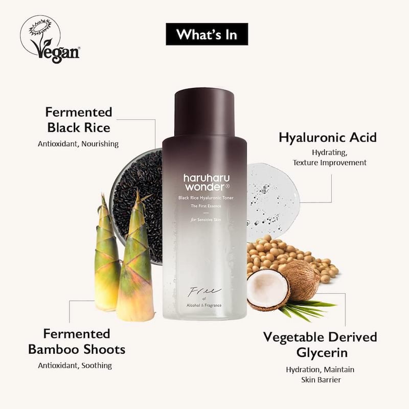 Haruharu Wonder Black Rice Hyaluronic Toner For Sensitive Skin, 150 ml 3 Haruharu Wonder Black Rice Hyaluronic Toner For Sensitive Skin, 150 ml