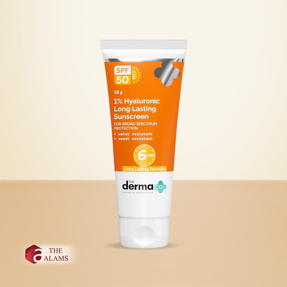 The Derma Co. 1% Hyaluronic Long Lasting Sunscreen SPF 50 PA++++, 50 g 1 The Derma Co. 1% Hyaluronic Long Lasting Sunscreen SPF 50 PA++++, 50 g