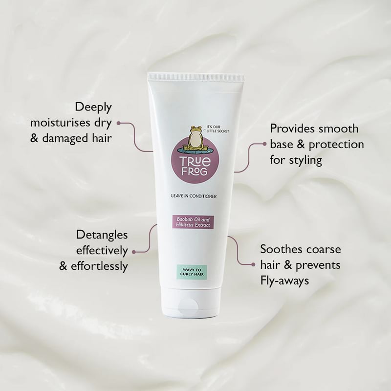 True Frog Leave In Conditioner For Wavy To Curly Hair, 200 ml 2 True Frog Leave In Conditioner For Wavy To Curly Hair, 200 ml