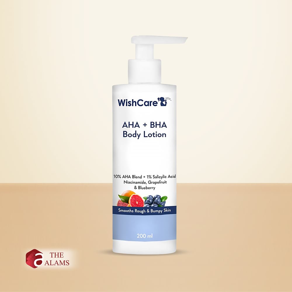 WishCare AHA + BHA Body Lotion For Bumpy Pigmented Skin, 200 ml 1 WishCare AHA + BHA Body Lotion For Bumpy Pigmented Skin, 200 ml