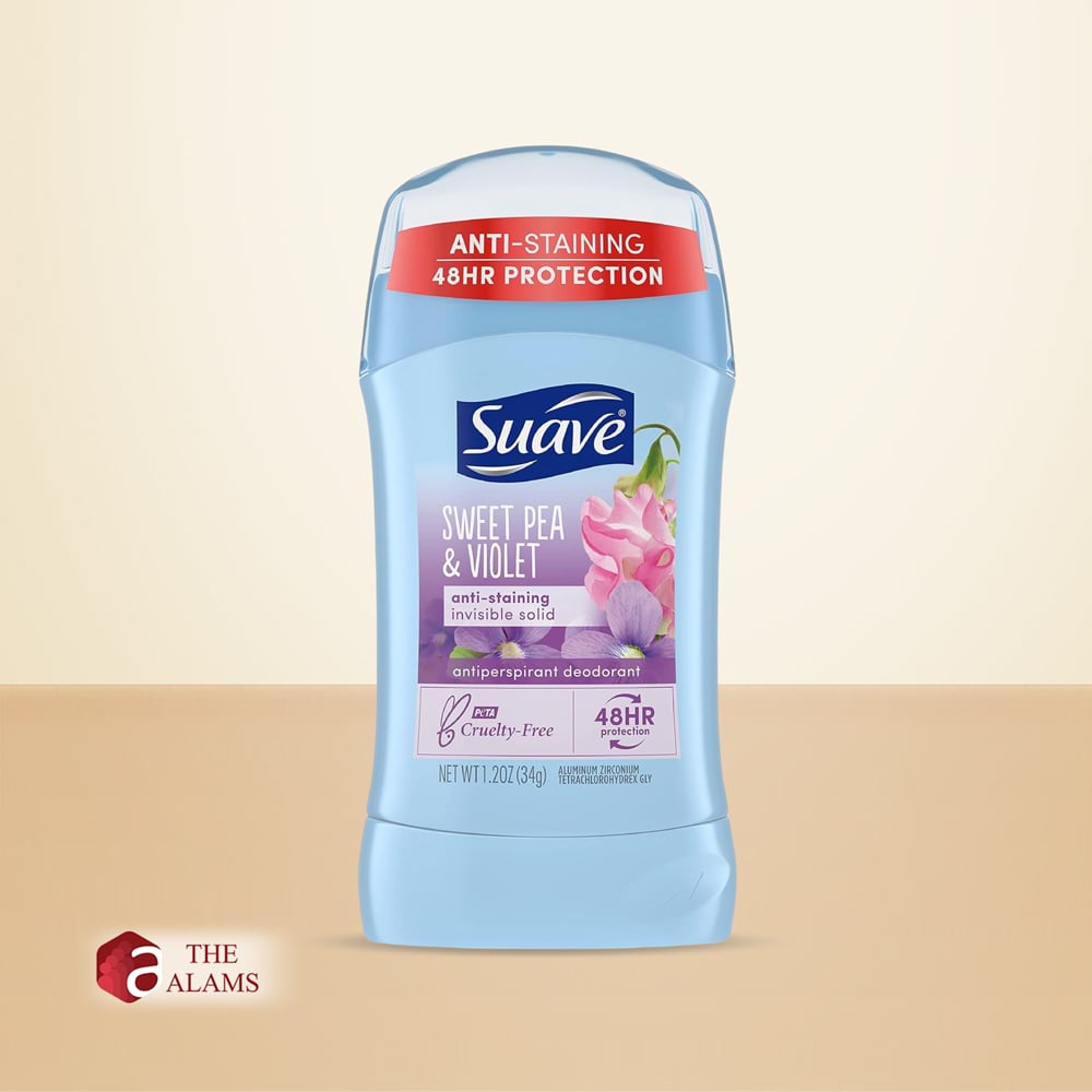 Suave Sweet Pea And Violet Anti Staining Antiperspirant Deodorant Stick, 34 g 1 Suave Sweet Pea And Violet Antiperspirant Deodorant Stick, 34 g