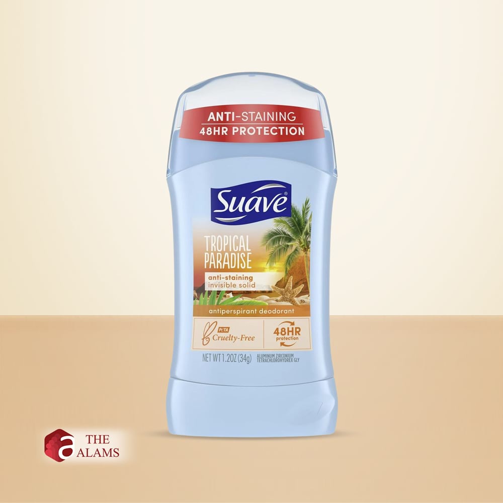 Suave Tropical Paradise Anti Staining Antiperspirant Deodorant Stick, 34 g 1 Suave Tropical Paradise Antiperspirant Deodorant Stick, 34 g