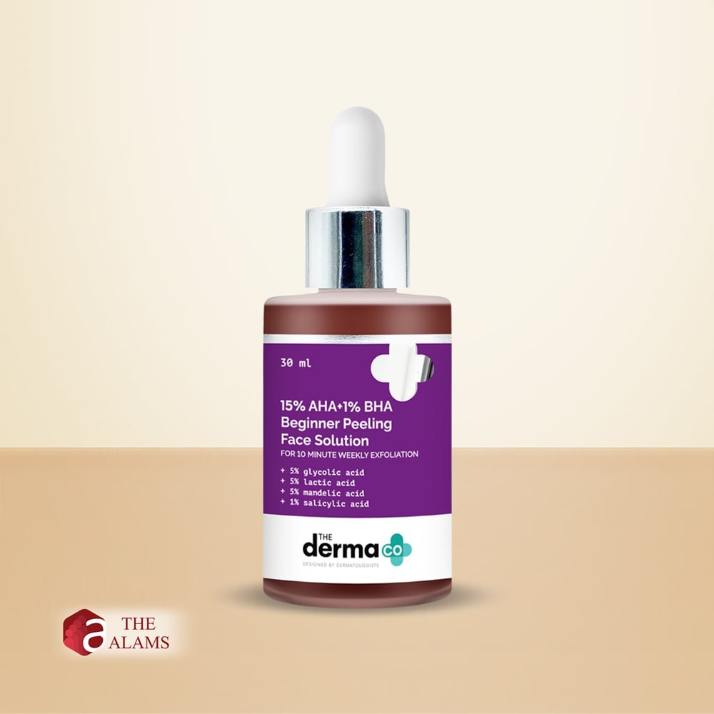 The Derma Co. 15% AHA + 1% BHA Beginner Face Peeling Solution, 30 ml 1 The Derma Co. 15% AHA + 1% BHA Beginner Face Peeling Solution, 30 ml