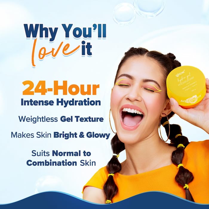 Aqualogica Glow + Hydra Gel Moisturizer With Papaya And Vitamin C, 200 g 2 Aqualogica Glow + Hydra Gel Moisturizer With Papaya And Vitamin C, 200 g - Image 2