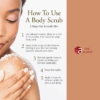 Dove Crushed Cherries And Chia Milk Exfoliating Body Polish, 298 g 7 How to use body scrub