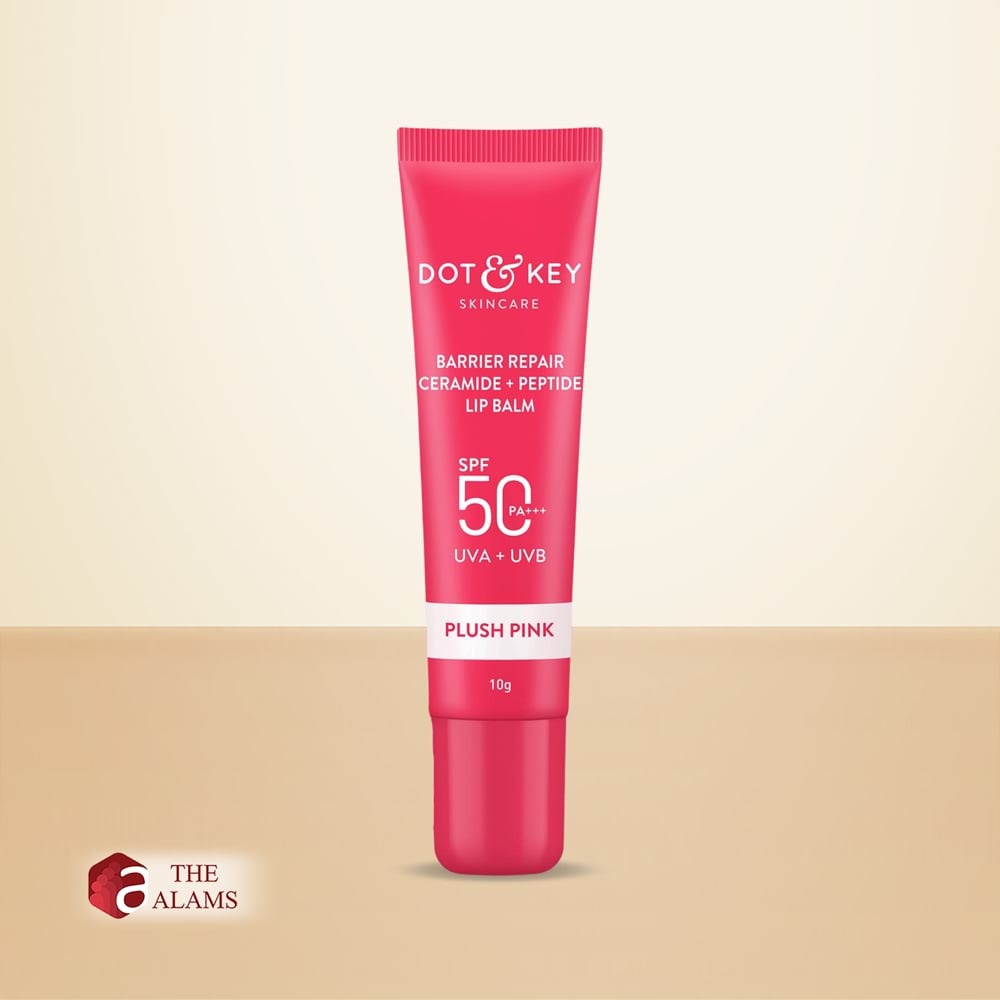 Dot & Key Ceramide Peptide Tinted Lip Balm SPF 50- Plush Pink, 10 g 1 Dot & Key Ceramide Peptide Tinted Lip Balm SPF 50- Plush Pink, 10 g