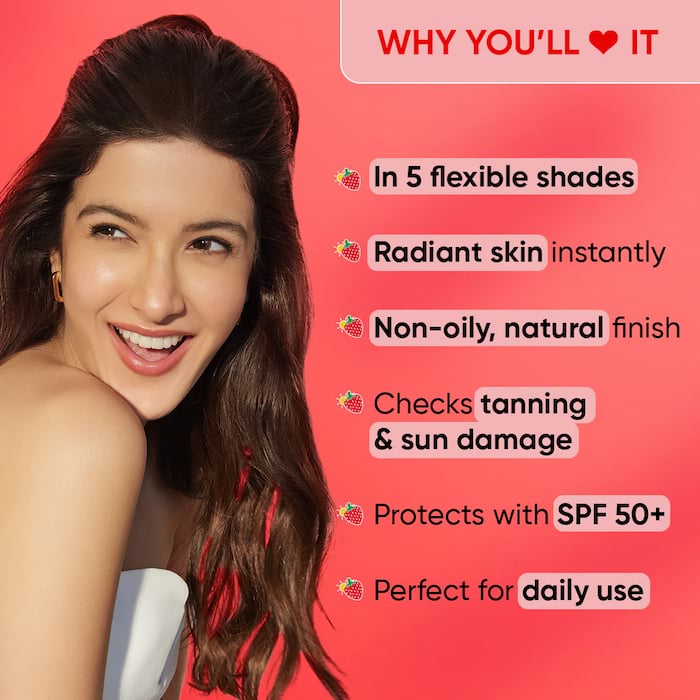 Dot & Key Strawberry Dew Tinted Sunscreen SPF 50+ PA++++ 03 Sand, 50 ml 4 Dot & Key Strawberry Dew Tinted Sunscreen SPF 50+ PA++++ 03 Sand, 50 ml - Image 4
