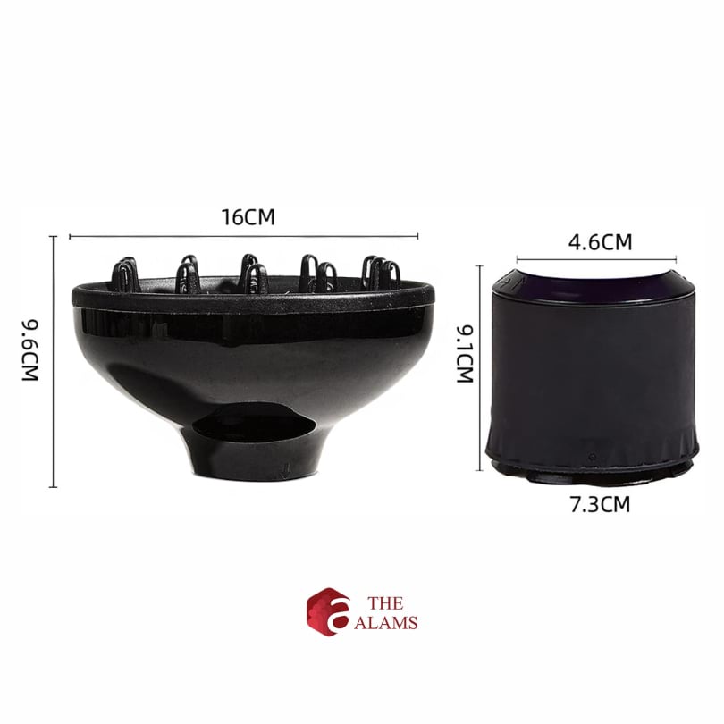 Universal Hairdryer Diffuser Attachment, Color Black 6 Universal Hairdryer Diffuser Attachment, Color Black - Image 6