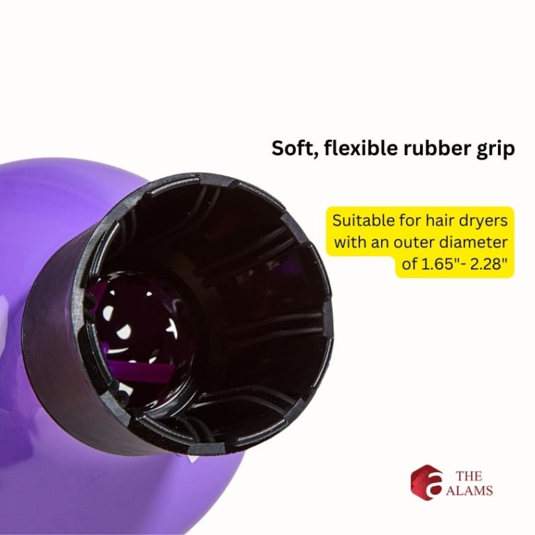 Universal Hairdryer Diffuser Attachment, Color Purple