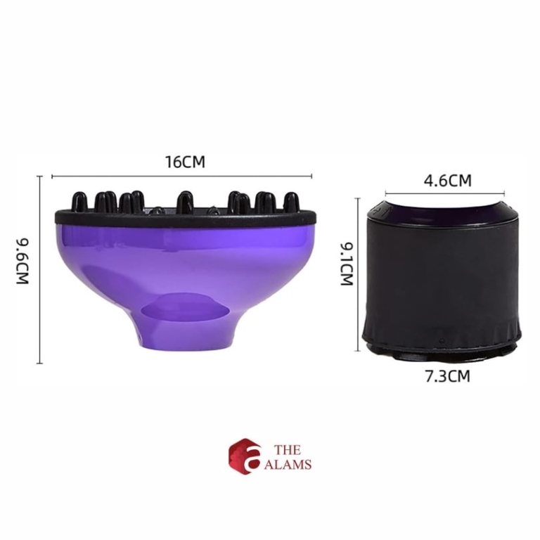Universal Hairdryer Diffuser Attachment, Color Purple