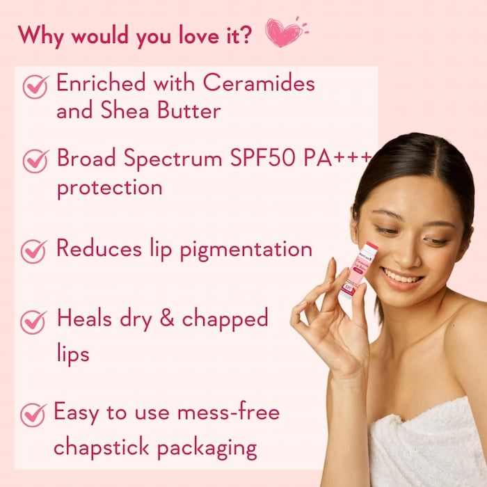 WishCare Ceramide Tinted Lip Balm SPF 50 PA+++, 5 g 3 WishCare Ceramide Tinted Lip Balm SPF 50 PA+++, 5 g - Image 3