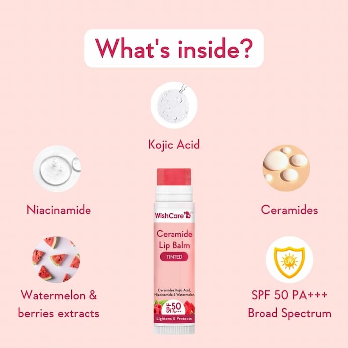 WishCare Ceramide Tinted Lip Balm SPF 50 PA+++, 5 g 4 WishCare Ceramide Tinted Lip Balm SPF 50 PA+++, 5 g - Image 4