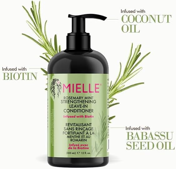 Mielle Rosemary Mint Strengthening Leave In Conditioner, 355 ml 3 Mielle Rosemary Mint Strengthening Leave In Conditioner, 355 ml - Image 3