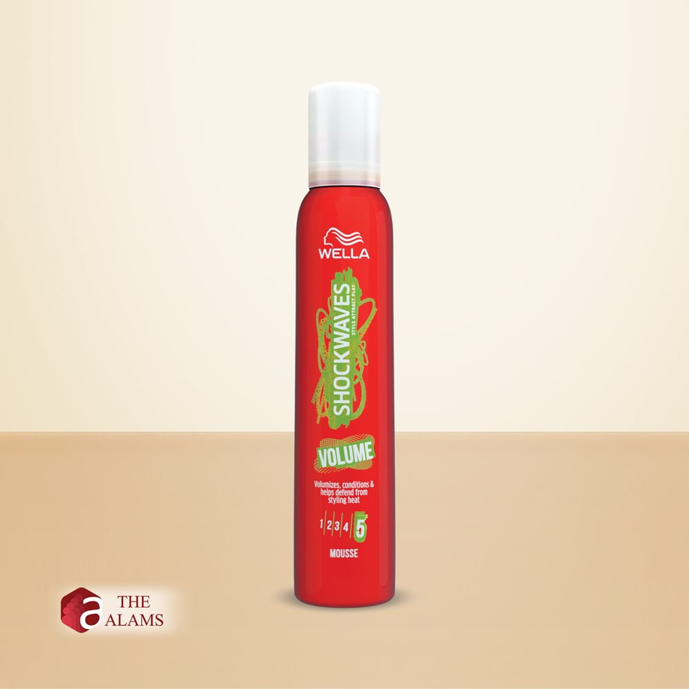 Wella Shockwaves Volume Hair Mousse, 200 ml 1 Wella Shockwaves Volume Hair Mousse, 200 ml