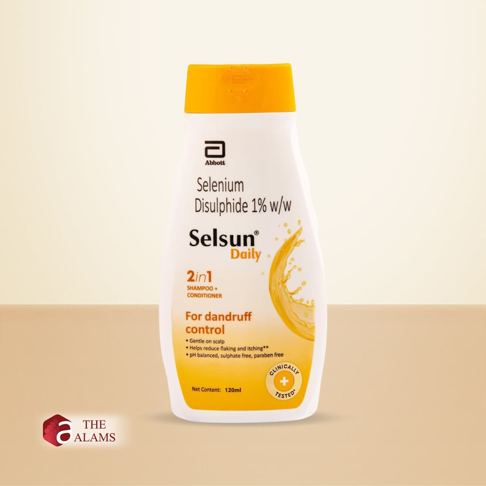 Selsun Daily 1% Selenium Sulfide 2 In 1 Shampoo + Conditioner For Dandruff Control, 120 ml 1 Selsun Daily 1% Selenium Sulfide 2 In 1 Shampoo + Conditioner For Dandruff Control, 120 ml