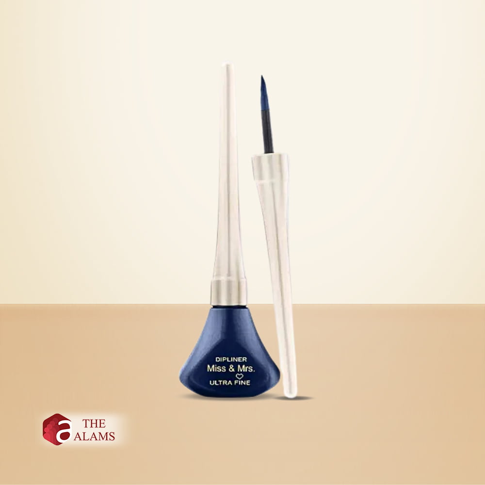 Miss & Mrs Ultra Fine Dip Eyeliner, Blue 3 Miss & Mrs Ultra Fine Dip Eyeliner, Blue - Image 3