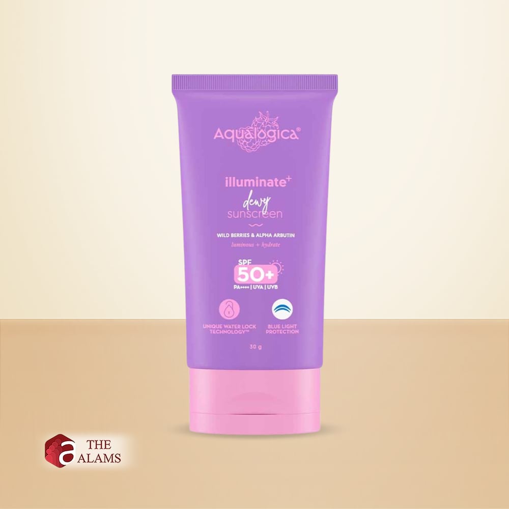 Aqualogica Illuminate+ Dewy Sunscreen SPF 50+ PA++++ TRAVEL SIZE, 30 g 1 Aqualogica Illuminate+ Dewy Sunscreen SPF 50+ PA++++ TRAVEL SIZE, 30 g
