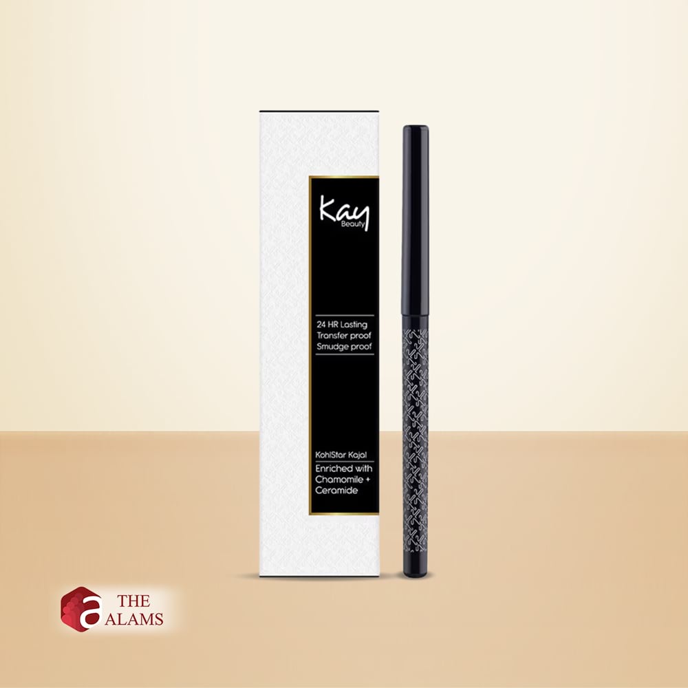 Kay Beauty 24hrs Lasting Kohlstar Kajal, Spade (Black, matte) 1 Kay Beauty 24hrs Lasting Kohlstar Kajal, Spade (Black, matte)