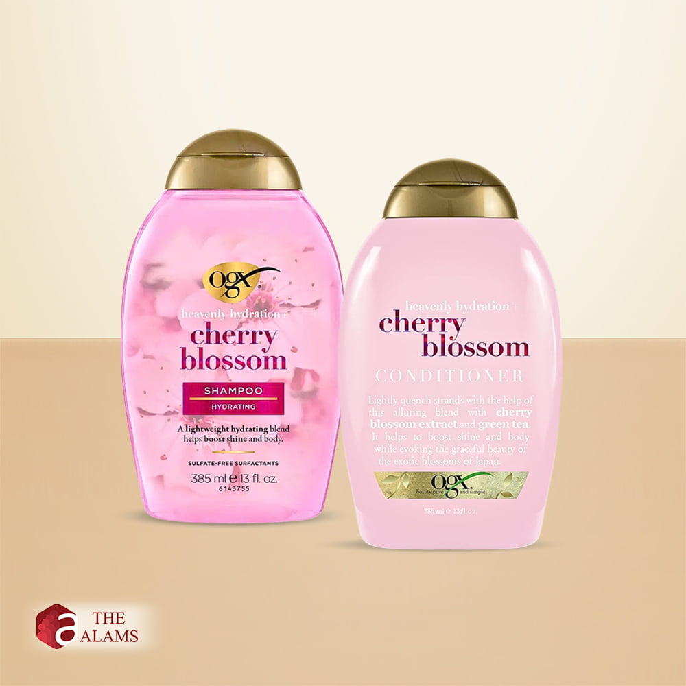 OGX Cherry Blossom Shampoo And Conditioner Set, 385 ml 1 OGX Cherry Blossom Shampoo And Conditioner Set, 385 ml