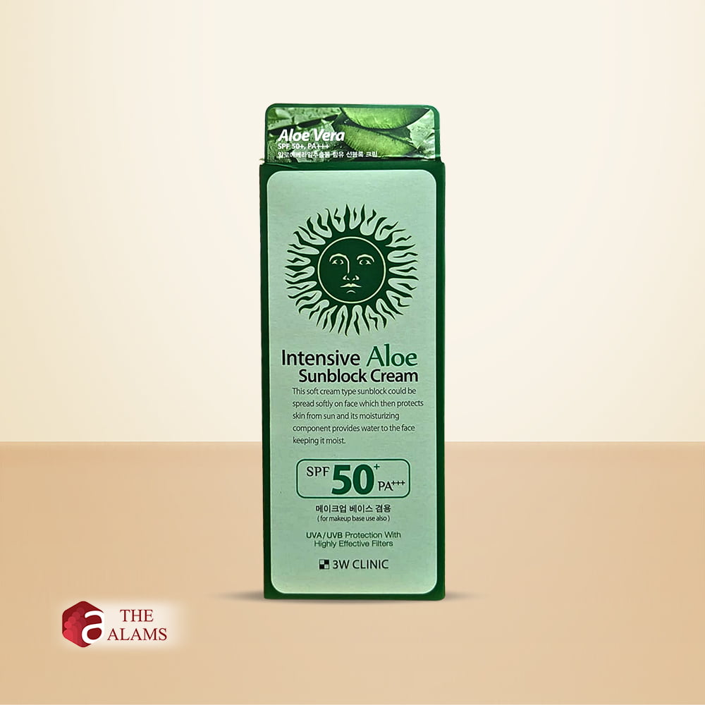 3W Clinic Aloe Sunblock Cream SPF 50+ PA+++, 70 ml 1 3W Clinic Aloe Sunblock Cream SPF 50+ PA+++, 70 ml