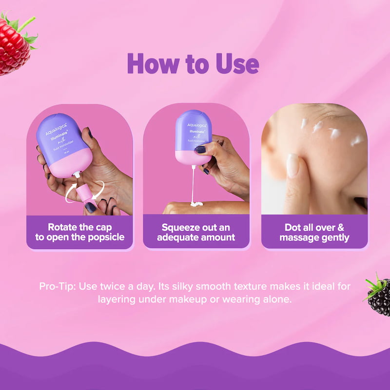 Aqualogica Glow+ Milk Fluid Moisturizer For Dull Skin, 70 ml 6 Aqualogica Glow+ Milk Fluid Moisturizer For Dull Skin, 70 ml - Image 6
