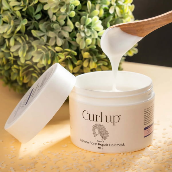 Curl Up Intense Bond Repair Hair Mask For Damaged Hair, 200 g 4 Curl Up Intense Bond Repair Hair Mask For Damaged Hair, 200 g - Image 4