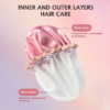 Double Layer Waterproof Shower Cap, Baby Pink 6 Double Layer Waterproof Shower Cap Baby Pink 2