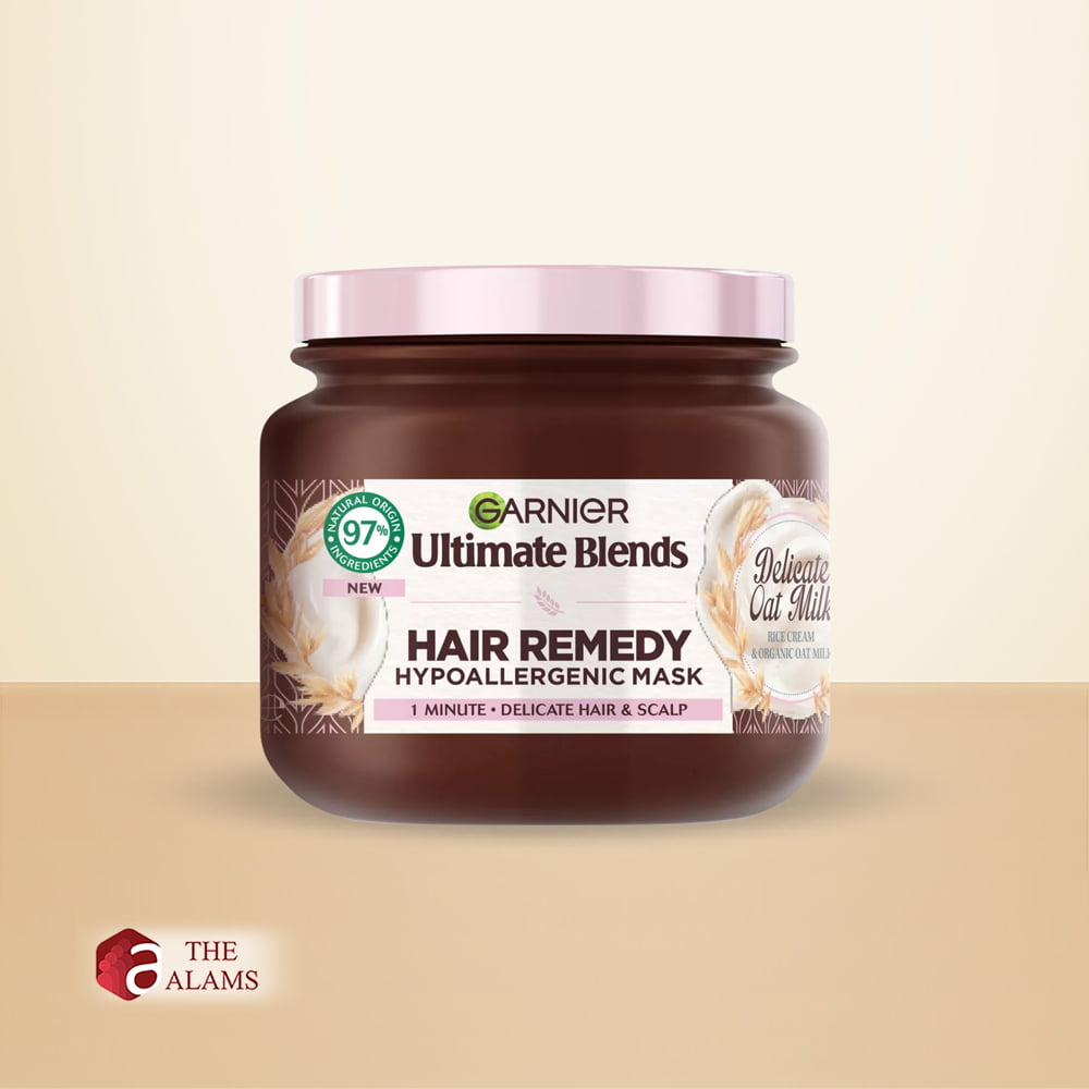 Garnier Hair Remedy Delicate Oat Milk Hypoallergenic Hair Mask, 340 ml 1 Garnier Hair Remedy Delicate Oat Milk Hypoallergenic Hair Mask, 340 ml