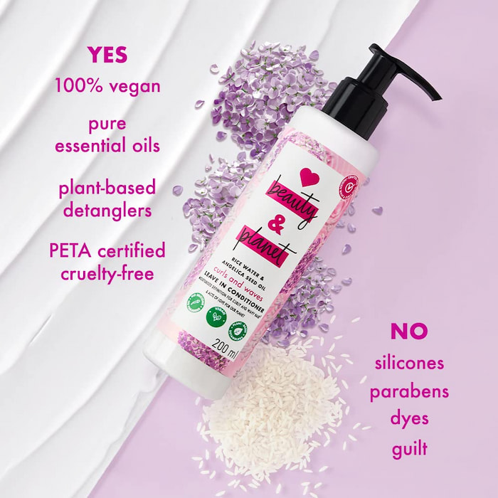 Love Beauty And Planet Curl & Waves Leave In Conditioner, 200 ml 3 Love Beauty And Planet Curl & Waves Leave In Conditioner, 200 ml - Image 3