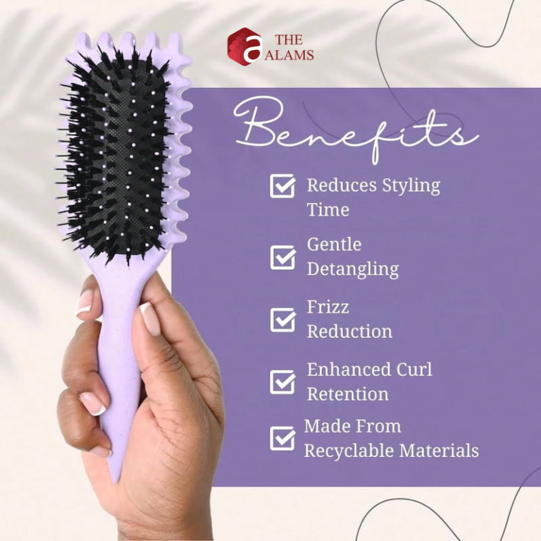 Defined Curl Styling Hair Brush, Lavender