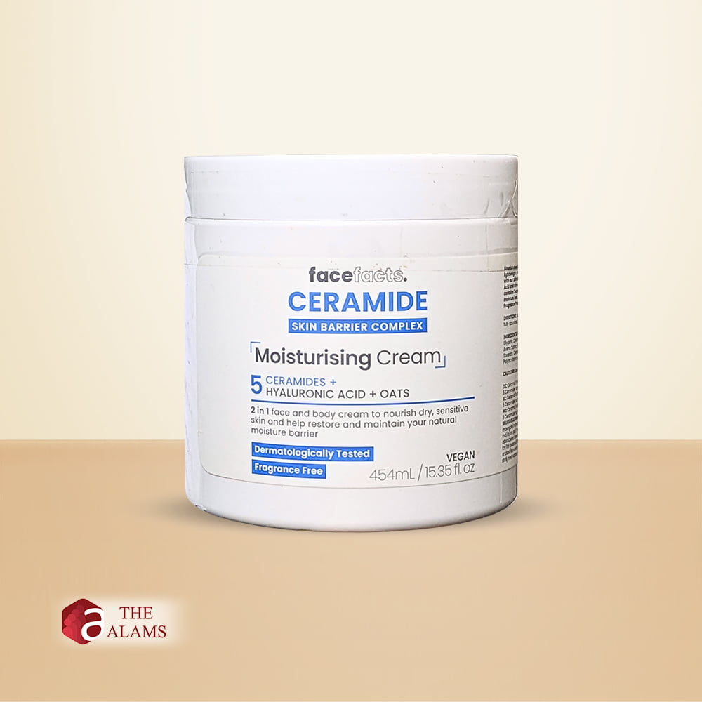 Face Facts Ceramide Moisturising Cream For Dry Sensitive Skin, 454 ml 1 Face Facts Ceramide Moisturising Cream For Dry Sensitive Skin, 454 ml