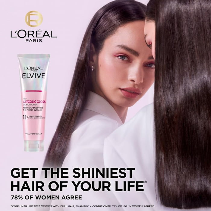 Loreal Elvive Glycolic Gloss Conditioner, 150 ml 2 Loreal Elvive Glycolic Gloss Conditioner, 150 ml - Image 2